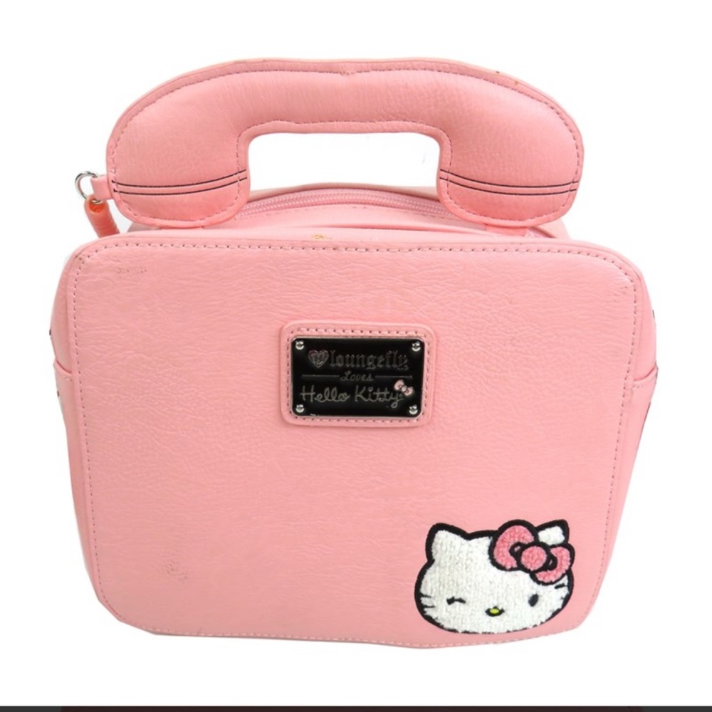 Loungefly Sanrio Hello Kitty Pink Call Me Phone Crossbody Purse 7x8x4